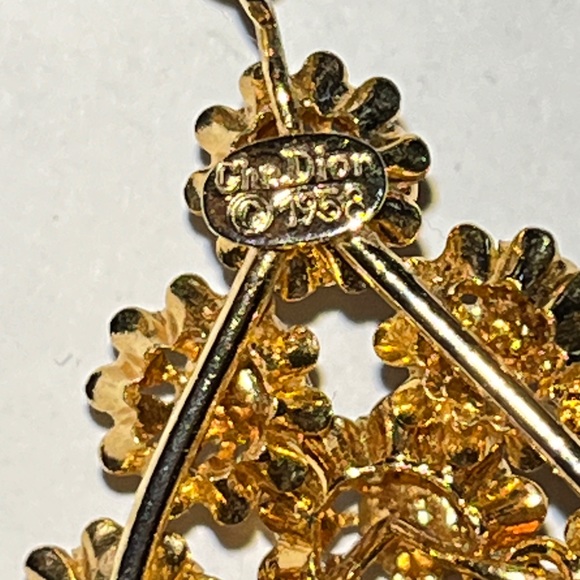 STUNNING Vintage Christian DIOR 1958 Necklace - Picture 3 of 3